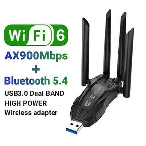 Adaptador WIFI6 PIX-LINK, Dongle <span class=keywords><strong>de</strong></span> Red <span class=keywords><strong>de</strong></span> 900Mbps con 4 Antenas <span class=keywords><strong>de</strong></span> Alta Ganancia, Banda Dual <span class=keywords><strong>de</strong></span> 2.4GHz/5GHz <span class=keywords><strong>para</strong></span> <span class=keywords><strong>Computadora</strong></span> Portátil, Windows 11/10/7 - Product Image 3