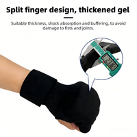 Gants de boxe à demi-doigts à enfiler, confortables, avec bandages en gel, pour MMA, absorption des chocs renforcée pour la boxe et le Muay Thai