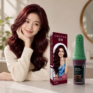 Tinte para el Cabello Color Borgoña Más Vendido, Crema de 200 ml con Aplicador de Peine, Marca Privada OEM, Nutritivo para el Cabello - Product Image 4