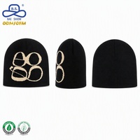 Bonnet Jacquard Graphique Ovale Personnalisé en Gros – Fabricant OEM de Bonnets Tricotés à Anneaux Entrelacés – Fournisseur en Gros pour Usine de Streetwear