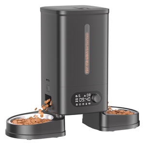 Distributeur automatique de nourriture pour animaux de compagnie BRAND avec enregistrement vocal et minuterie intelligente pour chats, utilisation en intérieur, design moderne en plastique blanc - Product Image 6