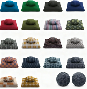 Set di Cuscini per Meditazione Yoga - Cuscino Zafu e Zabuton in Cotone, Lavabile, Rotondo e Quadrato - Product Image 5