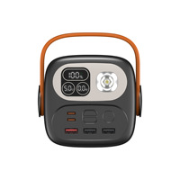 Batterie au lithium polymère en plastique C4-100W à charge rapide 40000mAh, compatible ordinateur portable, batterie externe DC avec lampe de camping intégrée, Chine