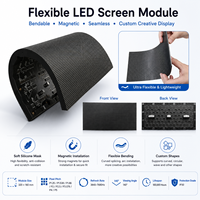 Écran d'affichage à LED flexible personnalisé Panneau pliable pour la publicité extérieure intérieure pour les centres commerciaux Magasins de détail Orientation