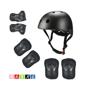 Equipo de Protección al por Mayor para Niños, <span class=keywords><strong>Casco</strong></span> de Protección para Patinaje y Ciclismo, Juego de Protectores de Rodilla, Codo y Muñeca para Niños y Bebés, Patinaje y Ciclismo - Product Image 3