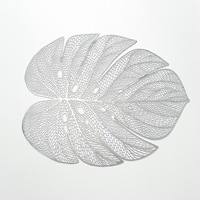 Nouveau Set de Table PVC Style Nordique Motif Feuille pour Plats Chauds – Tapis de Table Isolant Thermique pour Cuisine, Maison et Hôtel
