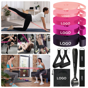 Exercise Resistance Bands <b>Set</b> 5 Colors Latex Fitness Workout Equipment for Adults Portable with Carry Bag - Product Image 4