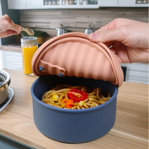 Multifunctional Reusable Silicone Mold Storage Mixing Bowls-Heatable <b>Microwavable</b> BPA Free Leak Proof for Baby/Kids - Product Image 2