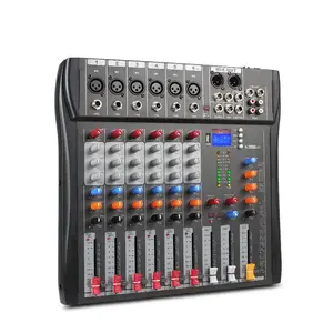 CT6 Professional Computer Recording Mini 6 Channel Audio Mixer For Live Musical Tuning