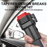 Lampe de poche LED rechargeable super lumineuse marteau de sécurité automobile torche multifonction voiture quatre-en-un brise-vitre de voiture