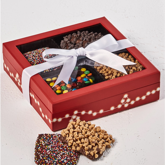 Роскошные переработанные красивые бумажные коробки для шоколада с лентой с логотипом на заказ шоколадные подарочные коробки