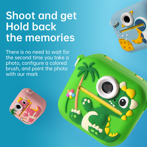 Usine P9 Jouet double caméra pour enfants avec écran IPS Imprimante thermique Compatible MicroSD Conception de dessin animé mignon Cadeau de Noël parfait - Product Image 5