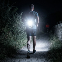 Lampe torche LED rechargeable USB-C 1200 mAh 5W avec clip robuste, portable pour extérieur, lampe de poche EDC pour camping et randonnée