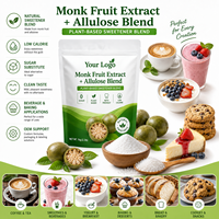 Édulcorant Keto Longbio Allulose Sans Calories, Substitut Naturel du Sucre, Extrait de Fruit des Moines, Mélange d'Allulose