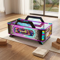 Équipement de jeu d'arcade en métal, best-seller à l'exportation, jeux de hockey aérien pour enfants à deux joueurs, en boîte en bois, avec des personnages célèbres, pour 6 ans et plus