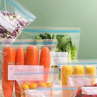 Système d'emballage hermétique premium pour la conservation des aliments, en matériau EVA – Fermeture éclair réutilisable et étanche pour salades et plats gastronomiques