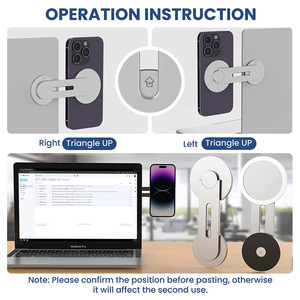 Side núi clip trên máy tính xách tay màn hình máy tính từ đứng hợp kim nhôm từ điện thoại di động người giữ xe cho Tesla mô hình 3/Y - Product Image 5