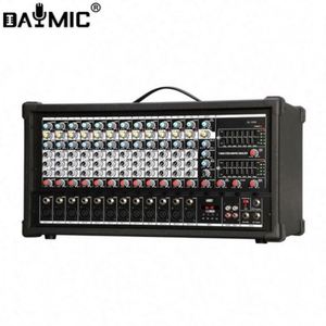 Console de mixage numérique OEM 6, 8, 10, 12 canaux, son audio professionnel avec amplificateur de puissance, boîte d'amplification pour DJ, maison, KTV, spectacle - Product Image 2