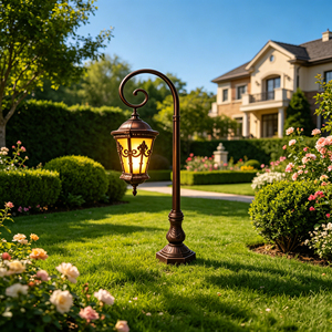 Factory Customized European Retro Landscaping Garden <b>Lights</b> Electric IP65 <b>Light</b> Sensing <b>Motion</b> Sensing Outdoor <b>LED</b> - Product Image 3