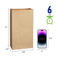 Sac en papier kraft Agile Supply 100 pièces/paquet Livraison rapide pour les reapprovisionnements fréquents Certifié écologique DDP
