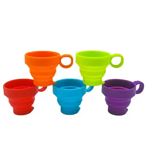 YONGLI Silicone Water Cup Portable Sports Folding Water Cup Retractable Travel Outdoor Silicone Collapsible Water Cup