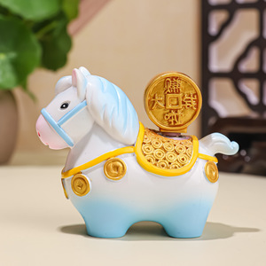 Eco-Friendly Resin Cute <strong>Horse</strong> Statue Lucky Charm Persimmon Mascot Year of <strong>Horse</strong> Collectible Figurine Promotional Gift - Product Image 4