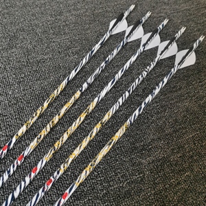 Flèches en carbone OEM 6,2 mm ID 30 pouces, rectitude ±0,003 pouces, spine 300/350/400, ailettes Blazer, pour <span class=keywords><strong>arc</strong></span> à poulies, vente en gros - Product Image 6