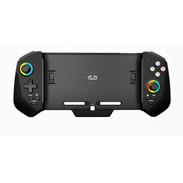 Handle RGB Extender 6-Axis Gyro Wireless BT Gamepad Controller with Vibration Motor for for Compatible OLED Console