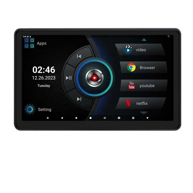 11.6 Inch Incell Screen Android Rear Seat Headrest Monitor Entertainment Multimedia Player Mirror Link USB TF App WIFI BT Video