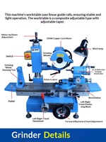 Affûteuse universelle de type 600, petite machine d'affûtage multifonction pour forets, fraises et tarauds