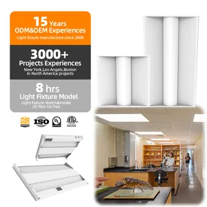 Tubo de luz led, accesorio de iluminación de 2x2, 2x4, dlc, premium, pan-Americano