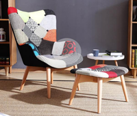 Canapé en bois otomanos canapés en forma de flor simple canapés simples canapé sexy chaise inclinable canapé de salón es tissu