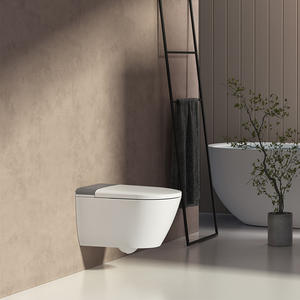 Toilette intelligente murale personnalisée <span class=keywords><strong>Détection</strong></span> d'urine pour hommes Rinçage femelle Nettoyage Wc Ensemble de toilette Toilette intelligente pour États-Unis - Product Image 2