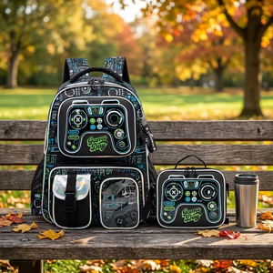 Bunny Fly Fabrikpreis Unisex Schulrucksack 3-teiliges Set Neues Design Großhandel Wasserdichtes PU-Material Schultaschen für Kinder - Product Image 6