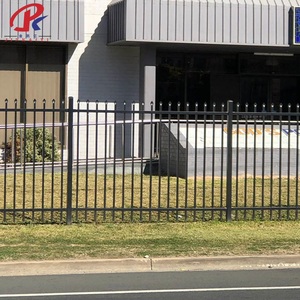 Clôture de jardin en acier galvanisé, résistance à la corrosion, vente directe d'usine, panneau d'intimité en gros, clôture en <span class=keywords><strong>fer</strong></span> forgé - Product Image 4