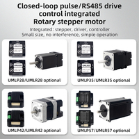 Umot Moteur pas à pas intégré DC 24V CNC Nema11/14/17/23 Moteur pas à pas hybride intégré à impulsion/RS485 en boucle fermée
