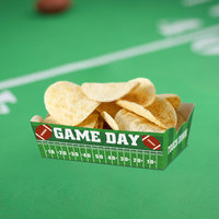 Xieli GAME DAY Fußballparty-Dekorationen: Einweg-Papierschalen für Speisen und Snackschalen für Sportveranstaltungen
