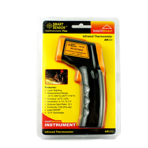 Thermomètre numérique à affichage LCD IR AR320 -32~380°C (-26~716°F) Pistolet laser sans contact Résolution 0,1°C/0,1°F - Product Image 1