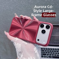 Coque de téléphone de luxe scintillante effet aurore brillante pour iPhone 18 17 15 16 Pro Max 14 12 11 13 Pro avec protection intégrale de l'objectif en verre