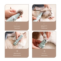 Tondeuse électrique pour animaux de compagnie USMILE 4 en 1 avec tête de coupe en céramique ABS multifonction pour chats et chiens