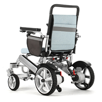 Fauteuil roulant électrique pliable portable de haute qualité en aluminium BC-EA8000-A pour adultes, tout-terrain, avec télécommande, adapté aux personnes handicapées