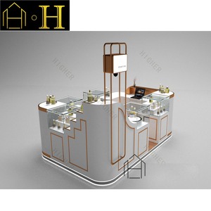 Hiện đại Mall Nước hoa hiển thị kiosk Thiết kế kính Nước hoa hiển thị tủ Nước hoa kiosk để bán - Product Image 3