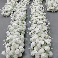 Chemin de table de mariage personnalisé en soie artificielle rose, style classique, haute qualité, pour la décoration