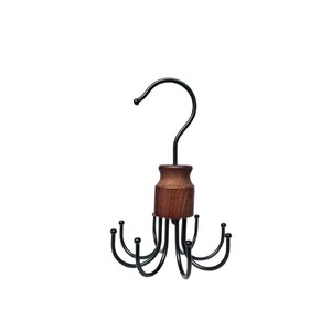 Rotating Eight Claw Hook Wood Hanger Multi Functional Storage For Clothes Hat Scarf Bra Suspender Home Closet Organizer - Product Image 2