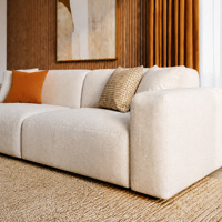Canapé en mousse écologique OEKO-TEX, éponge haute densité durable, design moderne pour appartement, salon, deux places