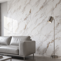 Panneau mural en PVC, panneau mural en marbre souple léger et imperméable en PVC, panneau mural en plastique WPC, panneau mural en marbre pour la décoration intérieure