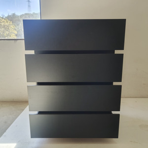 <span class=keywords><strong>Commode</strong></span> moderne à 4 tiroirs, grande <span class=keywords><strong>commode</strong></span> de rangement pour chambre à coucher, salon, <span class=keywords><strong>noir</strong></span> - Product Image 3