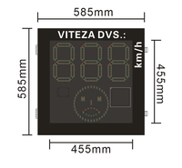 Panneau de limite de vitesse radar avec visage souriant et pleurant pour la capture de véhicules de circulation Détecteur de vitesse radar solaire pour la sécurité routière