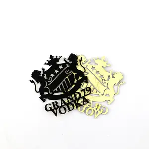 Chinese Custom Nieuwe Ontwerp Zwart Massaal Fluwelen Sticker, Zelfklevende Fluwelen Label