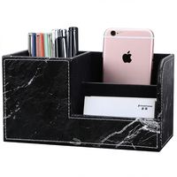 Porte-cartes de visite personnalisé avec logo, boîte de rangement de bureau en cuir PU, organiseur de bureau pour événements d'entreprise
